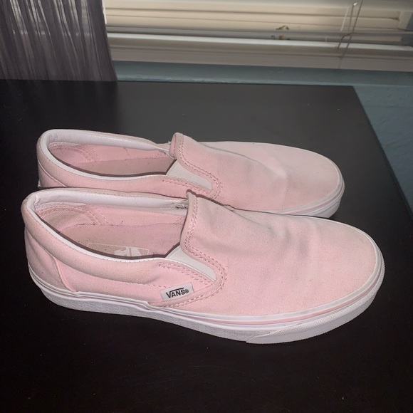 light pink slip on vans